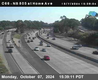 NB 805 at Home Ave (On Ramp)