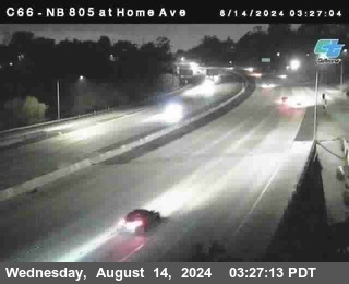 NB 805 at Home Ave (On Ramp)