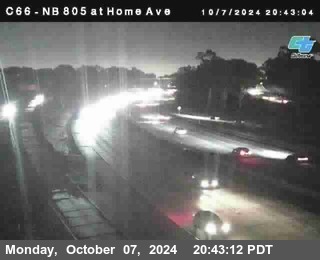 NB 805 at Home Ave (On Ramp)