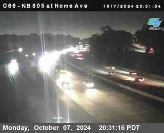 NB 805 at Home Ave (On Ramp)