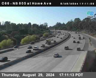 NB 805 at Home Ave (On Ramp)