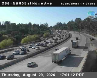 NB 805 at Home Ave (On Ramp)