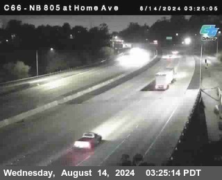 NB 805 at Home Ave (On Ramp)