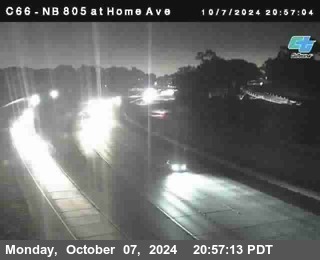 NB 805 at Home Ave (On Ramp)