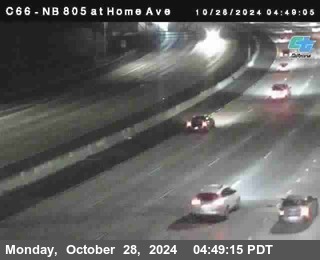 NB 805 at Home Ave (On Ramp)