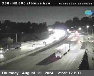 NB 805 at Home Ave (On Ramp)