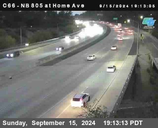 NB 805 at Home Ave (On Ramp)