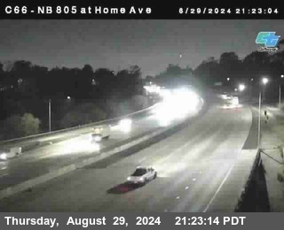 NB 805 at Home Ave (On Ramp)