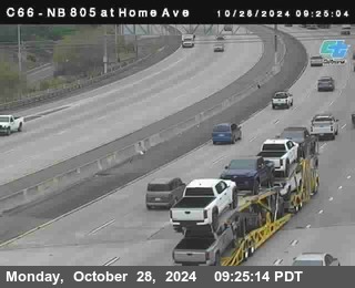 NB 805 at Home Ave (On Ramp)