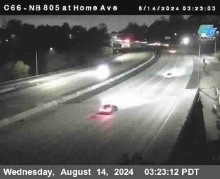 NB 805 at Home Ave (On Ramp)