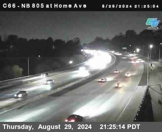 NB 805 at Home Ave (On Ramp)