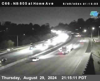 NB 805 at Home Ave (On Ramp)