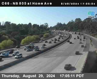 NB 805 at Home Ave (On Ramp)