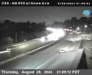 NB 805 at Home Ave (On Ramp)