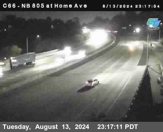 NB 805 at Home Ave (On Ramp)