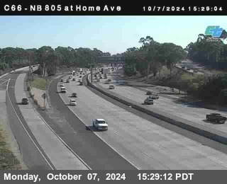 NB 805 at Home Ave (On Ramp)