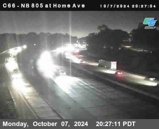 NB 805 at Home Ave (On Ramp)