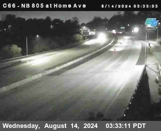 NB 805 at Home Ave (On Ramp)