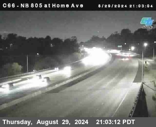 NB 805 at Home Ave (On Ramp)