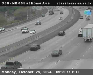 NB 805 at Home Ave (On Ramp)