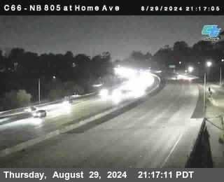 NB 805 at Home Ave (On Ramp)