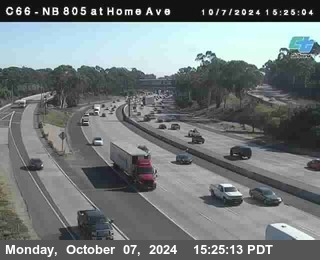 NB 805 at Home Ave (On Ramp)