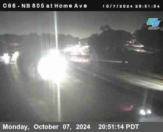 NB 805 at Home Ave (On Ramp)