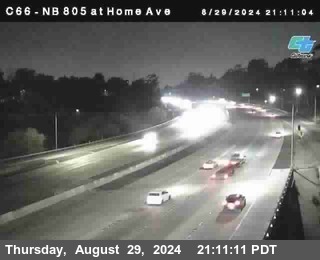 NB 805 at Home Ave (On Ramp)