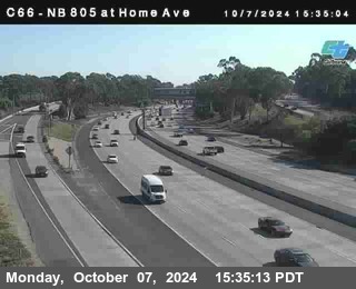 NB 805 at Home Ave (On Ramp)