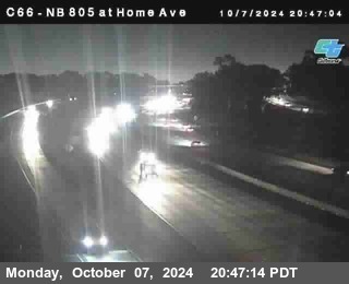 NB 805 at Home Ave (On Ramp)