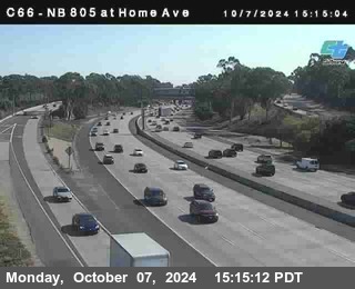 NB 805 at Home Ave (On Ramp)