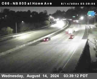 NB 805 at Home Ave (On Ramp)