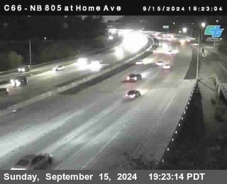 NB 805 at Home Ave (On Ramp)