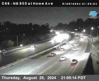 NB 805 at Home Ave (On Ramp)