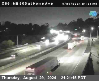 NB 805 at Home Ave (On Ramp)