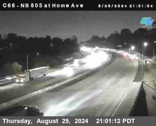 NB 805 at Home Ave (On Ramp)