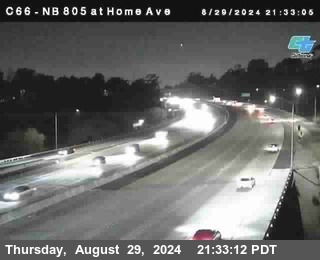 NB 805 at Home Ave (On Ramp)