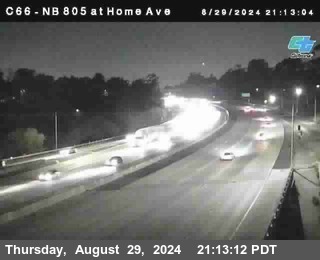 NB 805 at Home Ave (On Ramp)