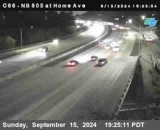 NB 805 at Home Ave (On Ramp)