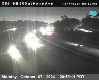 NB 805 at Home Ave (On Ramp)