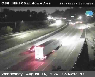 NB 805 at Home Ave (On Ramp)