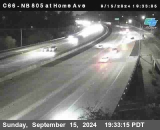 NB 805 at Home Ave (On Ramp)