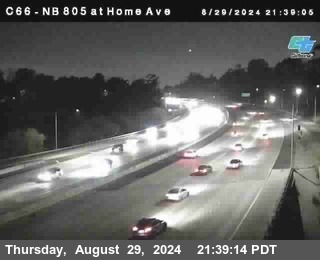 NB 805 at Home Ave (On Ramp)