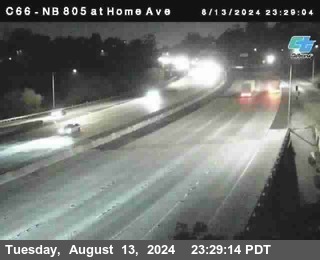 NB 805 at Home Ave (On Ramp)