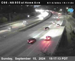 NB 805 at Home Ave (On Ramp)