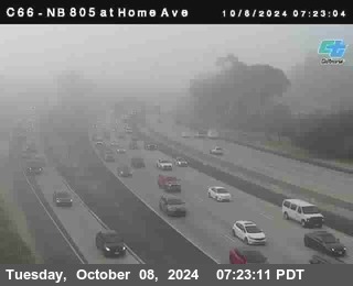 NB 805 at Home Ave (On Ramp)