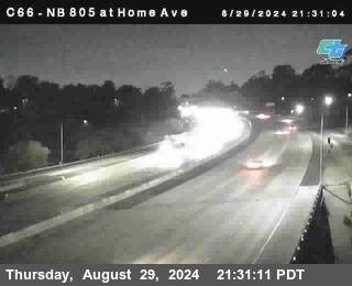 NB 805 at Home Ave (On Ramp)