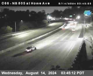 NB 805 at Home Ave (On Ramp)