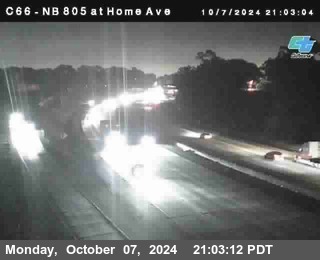 NB 805 at Home Ave (On Ramp)