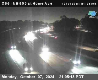 NB 805 at Home Ave (On Ramp)